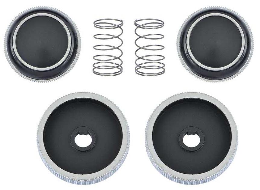 1970-81 Firebird, AM/FM In Dash Radio Control Knobs, 4 Knob Set