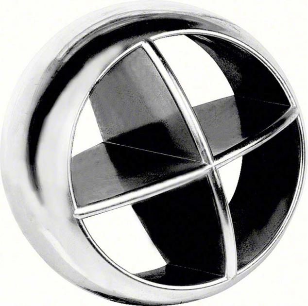 1969 Pontiac Firebird, Dash Vent Ball, Chrome Air Deflector, Each, GM Licensed
