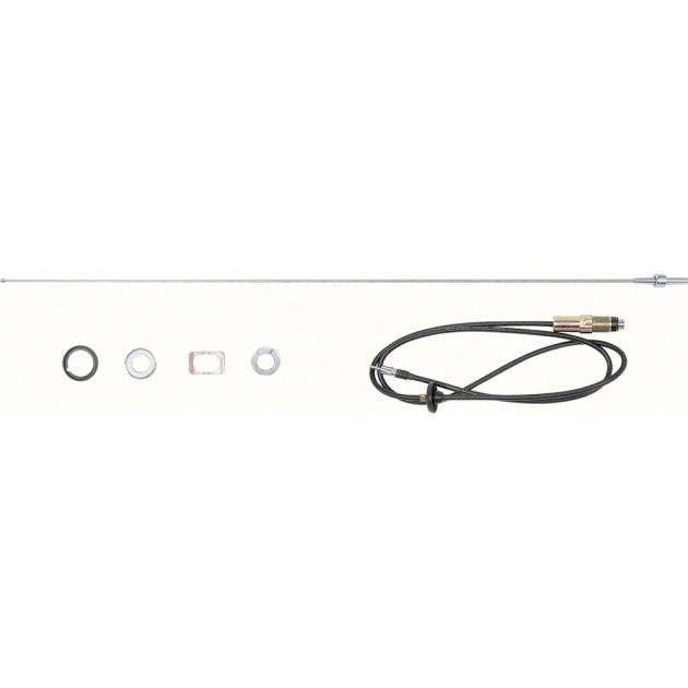 1969 Nova, Camaro, Firebird, Front Fender Antenna Kit, AM/FM Non-Telescoping Fixed Mast Radio