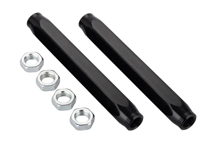 Classic Performance Aluminum Adjustable Tie Rod Sleeves Black for a 62 Chevy II / Nova ES312SP-AB