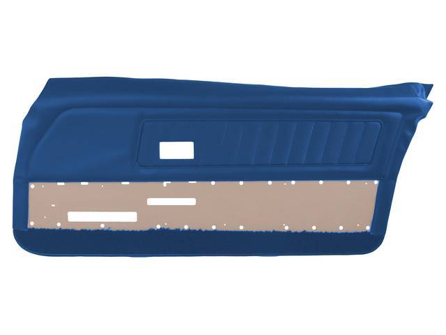 PANEL SET, PREMIUM, Inside Door, Dlx, Bright Blue, Madrid Grain Vinyl W/ Comfortweave Inserts, Pre-assembled