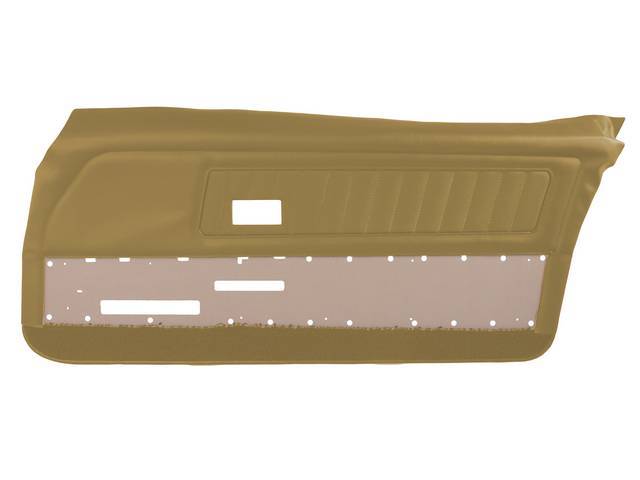 PANEL SET, PREMIUM, Inside Door, Dlx, Saddle, Madrid Grain Vinyl W/ Comfortweave Inserts, Pre-assembled
