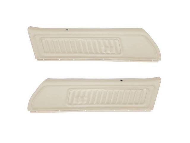 PANEL SET, PREMIUM, Inside Door, Dlx, White, Madrid Grain Vinyl W/ Roulet Inserts, Pre-assembled
