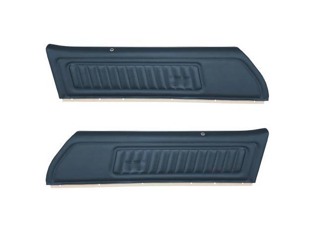 PANEL SET, PREMIUM, Inside Door, Dlx, Blue, Madrid Grain Vinyl W/ Roulet Inserts, Pre-assembled