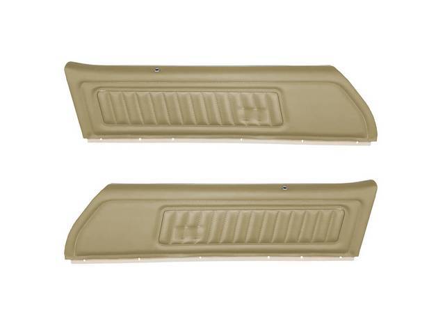 PANEL SET, PREMIUM, Inside Door, Dlx, Sandalwood, Madrid Grain Vinyl W/ Roulet Inserts, Pre-assembled