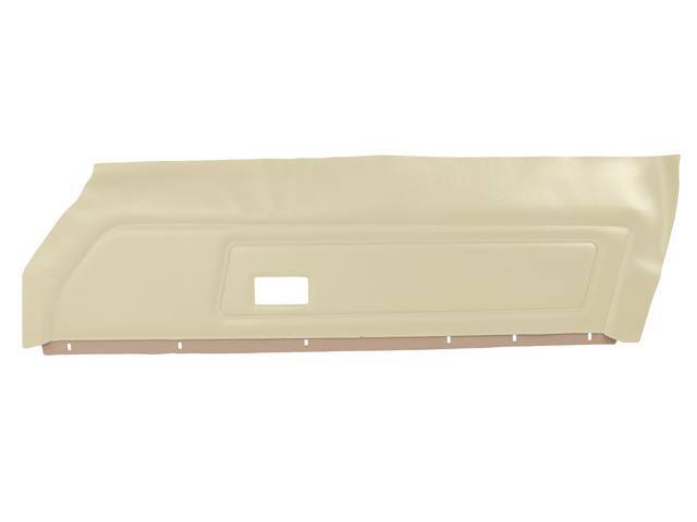 PANEL SET, PREMIUM, Inside Door, Dlx, White, Madrid Grain Vinyl W/ Tetra Inserts, Pre-assembled