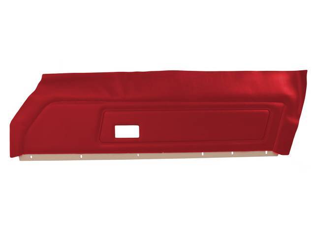 PANEL SET, PREMIUM, Inside Door, Dlx, Red, Madrid Grain Vinyl W/ Tetra Inserts, Pre-assembled