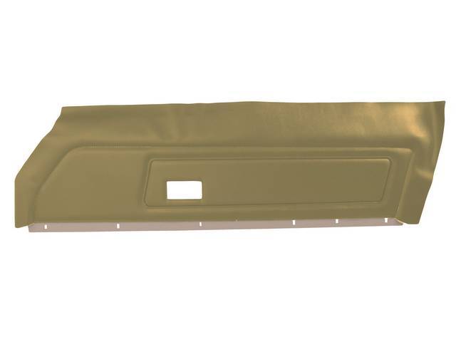 PANEL SET, PREMIUM, Inside Door, Dlx, Saddle, Madrid Grain Vinyl W/ Tetra Inserts, Pre-assembled