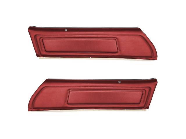 PANEL SET, PREMIUM, Inside Door, Dlx, Firethorn, Madrid Grain Vinyl W/ Tetra Inserts, Pre-assembled