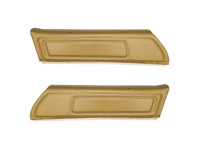PANEL SET, PREMIUM, Inside Door, Dlx, Buckskin, Madrid Grain Vinyl W/ Tetra Inserts, Pre-assembled
