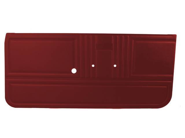 Premium Inside Door Panel Set, Std, Red, Madrid Grain Vinyl, Unassembled for (1967)