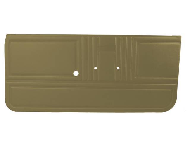 Premium Inside Door Panel Set, Std, Gold, Madrid Grain Vinyl, Unassembled for (1967)