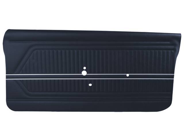 PANEL SET, PREMIUM, Inside Door, Std, Dark Metallic Blue, Madrid Grain Vinyl, Pre-assembled