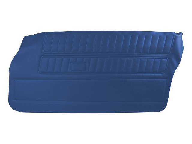 PANEL SET, PREMIUM, Inside Door, Std, Bright Blue, Madrid Grain Vinyl, Pre-assembled