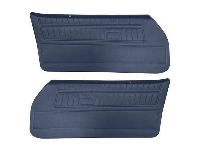 PANEL SET, PREMIUM, Inside Door, Std, Blue, Madrid Grain Vinyl, Pre-assembled