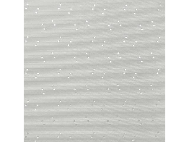 White Perforated Grain Headliner, no sail panels / sunvisor materials