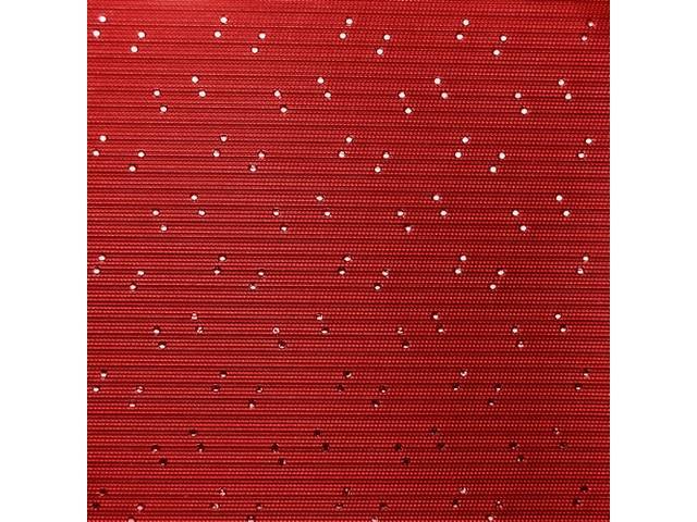 HEADLINER KIT, Perforated Grain, Red, Does not include sail panels or material to cover sunvisors, Repro