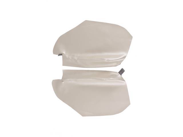 ARM REST COVER SET, PREMIUM, Inside Quarter, Std, Metallic Parchment, Madrid Grain Vinyl
