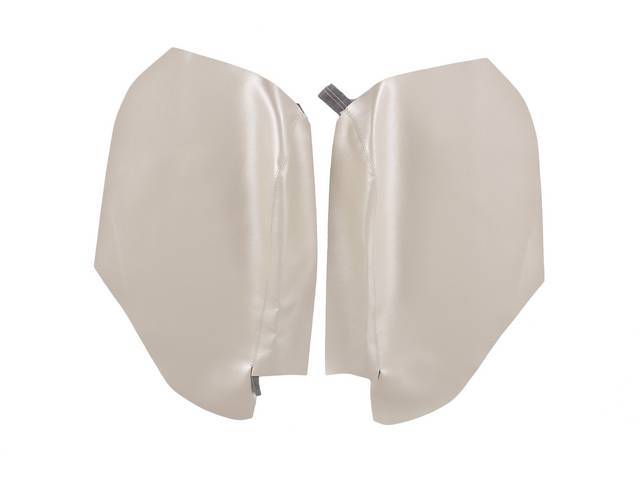 ARM REST COVER SET, PREMIUM, Inside Quarter, Std or Dlx, Metallic Parchment, Madrid Grain Vinyl