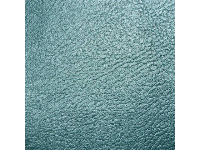 UPHOLSTERY SET, PREMIUM, Front Buckets, Dlx, Dark Metallic Turquoise, Madrid Grain Vinyl W/ Madrid Inserts