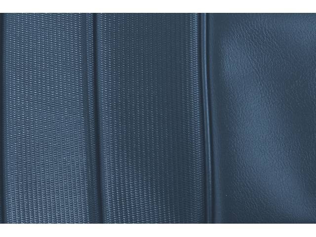 UPHOLSTERY SET, PREMIUM, Front Buckets, Dlx, Teal, Madrid Grain Vinyl W/ Comfortweave Inserts
