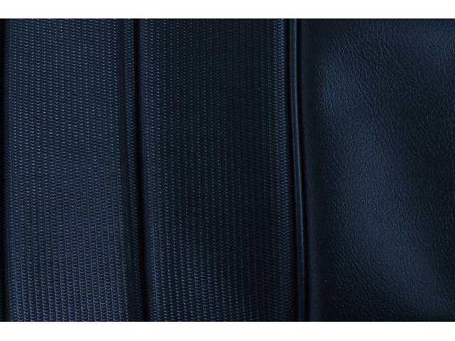 UPHOLSTERY SET, PREMIUM, Front Buckets, Dlx, Dark Metallic Blue, Madrid Grain Vinyl W/ Comfortweave Inserts