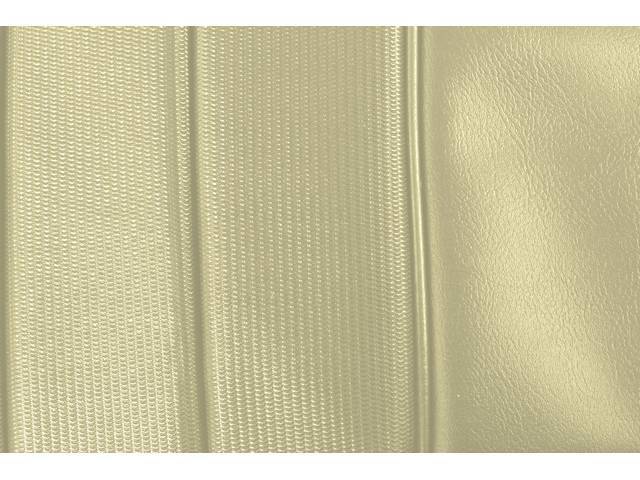 UPHOLSTERY SET, PREMIUM, Front Buckets, Dlx, Sandalwood, Madrid Grain Vinyl W/ Comfortweave Inserts