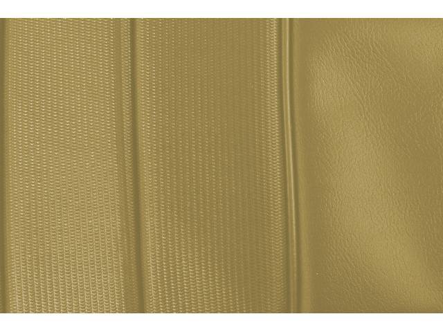UPHOLSTERY SET, PREMIUM, Front Buckets, Dlx, Saddle, Madrid Grain Vinyl W/ Comfortweave Inserts