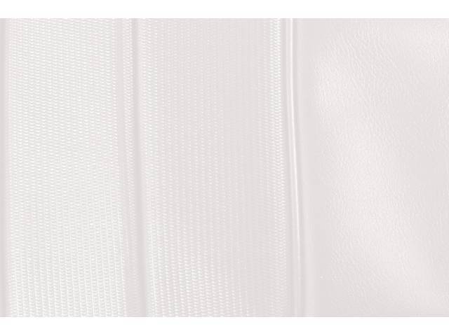 UPHOLSTERY SET, PREMIUM, Rear, Dlx, Pearl White, Madrid Grain Vinyl W/ Comfortweave Inserts