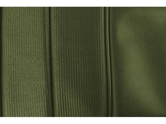 UPHOLSTERY SET, PREMIUM, Rear, Dlx, Jade Green, Madrid Grain Vinyl W/ Comfortweave Inserts
