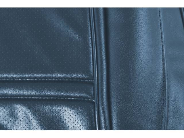 UPHOLSTERY SET, PREMIUM, Rear, Dlx, Blue, Madrid Grain Vinyl W/ Tetra Inserts