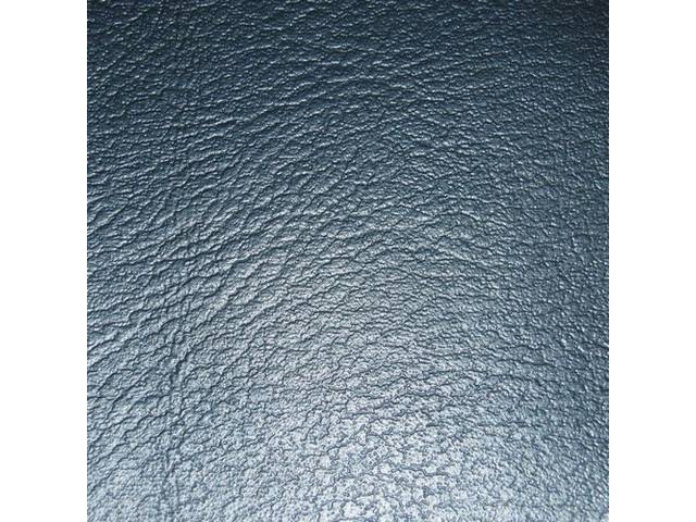 UPHOLSTERY SET, PREMIUM, Front Buckets, Std, Dark Metallic Blue, Madrid Grain Vinyl W/ Madrid Inserts