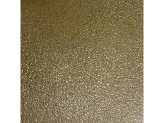 UPHOLSTERY SET, PREMIUM, Front Buckets, Std, Gold, Madrid Grain Vinyl W/ Madrid Inserts