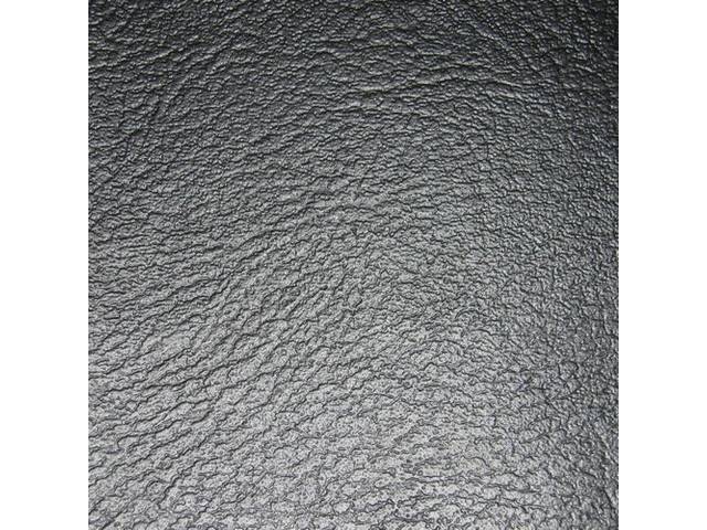UPHOLSTERY SET, PREMIUM, Front Buckets, Std, Black, Madrid Grain Vinyl W/ Madrid Inserts