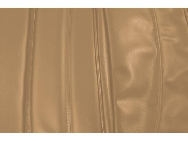 UPHOLSTERY SET, PREMIUM, Front Buckets, Std, Buckskin, Madrid Grain Vinyl W/ Oxen Inserts