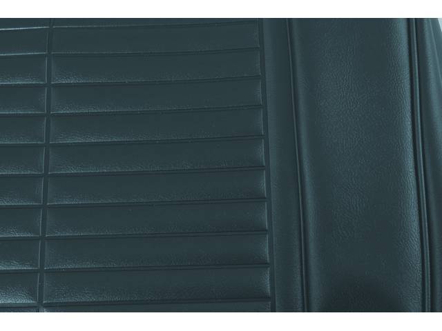 UPHOLSTERY SET, PREMIUM, Rear, Std, Metallic Blue, Madrid Grain Vinyl W/ Madrid Inserts