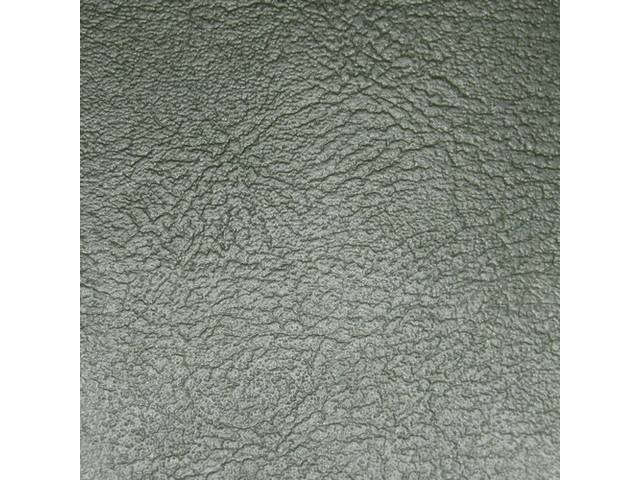 UPHOLSTERY SET, PREMIUM, Rear, Std, Dark Metallic Green, Madrid Grain Vinyl W/ Madrid Inserts