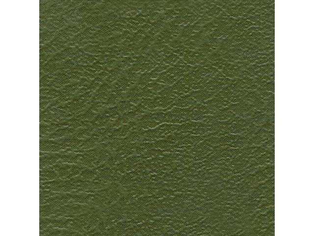 Premium Upholstery Set, Rear, Std, Jade Green, Madrid Grain Vinyl W/ Madrid Inserts