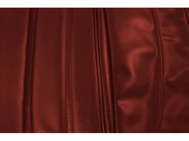 UPHOLSTERY SET, PREMIUM, Rear, Std, Firethorn, Sierra Grain Vinyl W/ Oxen Inserts