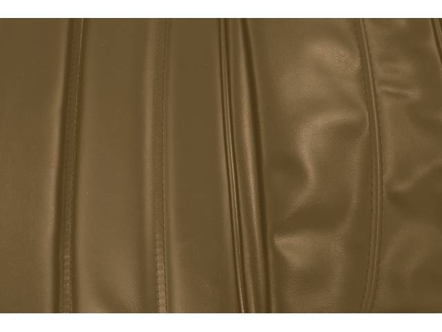 UPHOLSTERY SET, PREMIUM, Rear, Std, Camel Tan, Sierra Grain Vinyl W/ Oxen Inserts