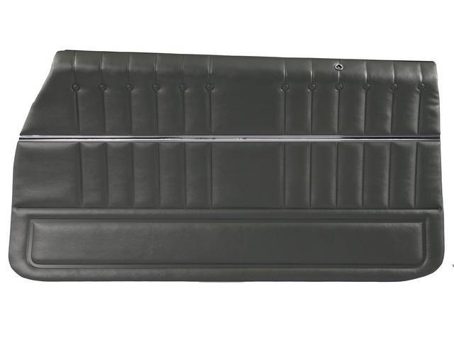PANEL SET, Inside Door, Pre-Assembled, Std, Dark Metallic Green (actual color, GM called Midnight Green), PUI, *Silver Edition*, madrid grain vinyl