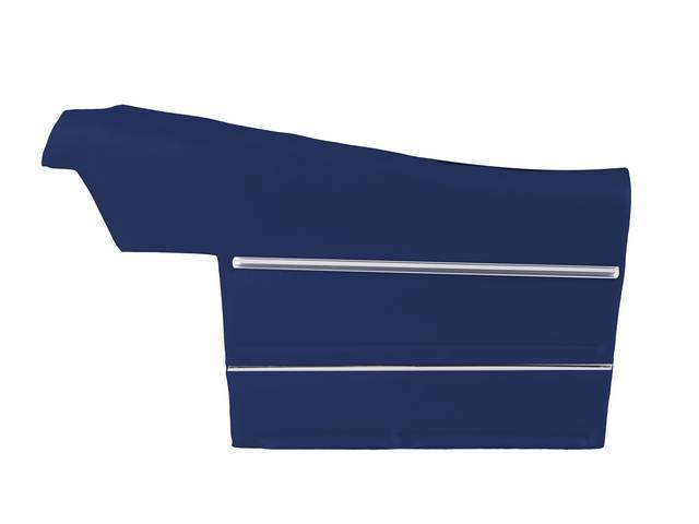 Premium Inside Quarter Panel Set, Pre-Assembled, Std, Metallic Blue (actual color, GM called Blue or Dark Blue), Legendary, madrid grain vinyl