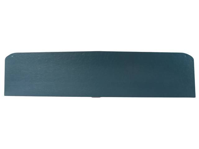 TRIM PANEL, Premium, Rear Seat, aqua (actual color, GM called aqua or dark aqua), Legendary, seville grain vinyl