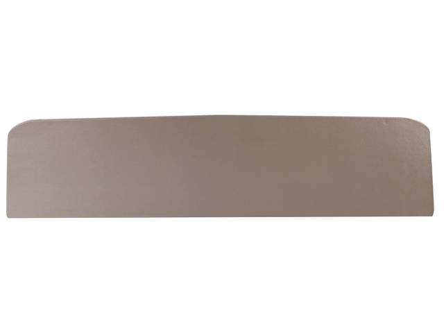 TRIM PANEL, Premium, Rear Seat, metallic bronze (actual color, GM called bronze or medium bronze), Legendary, madrid grain vinyl