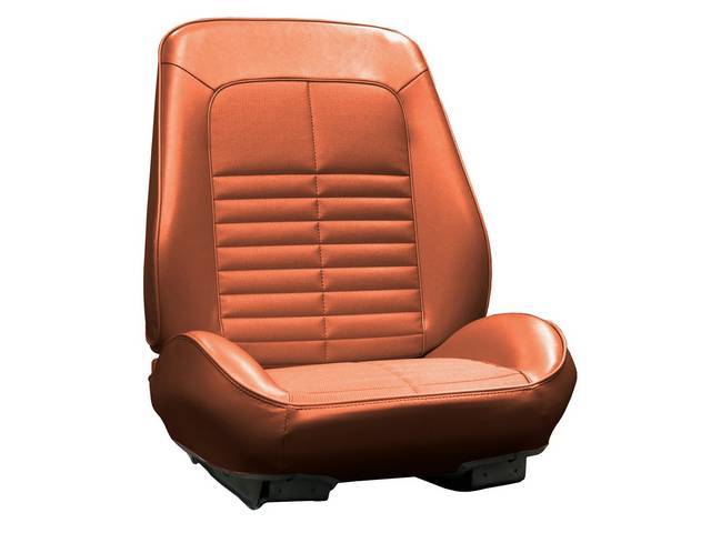 Rallye Seat Buckets Upholstery and Foam Set, Sienna, Legendary, madrid grain vinyl w/ comfortweave inserts