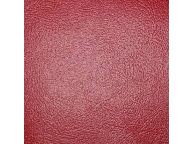 UPHOLSTERY SET, Front Bench, 50-50 split back w/o arm rest, Red (actual color, GM called Medium Red), PUI, madrid grain vinyl