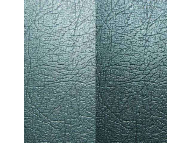 UPHOLSTERY SET, Rear Seat, w/ dielectrically sealed *Arrowhead* backrests, Two-Tone Aqua (actual color, GM called Medium Aqua), PUI, seville grain vinyl