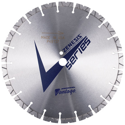 ZENESIS V + SERIES 42" X .210" X 1" Diamond Vantage Walk Behind Saw Blade- For Concrete