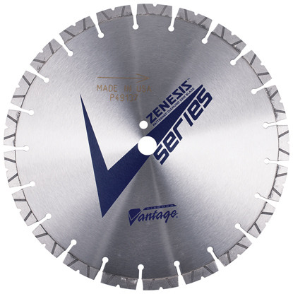 ZENESIS V SERIES 60" X .210" X 1" Diamond Vantage Walk Behind Saw Blade- For Concrete