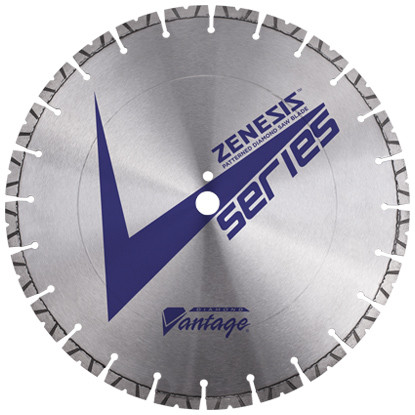 ZENESIS V2 SERIES 18" X .125" X 1" Diamond Vantage Walk Behind Saw Blade- For Concrete